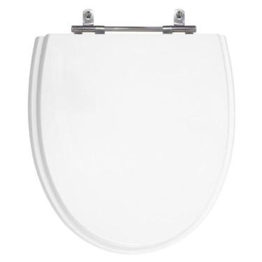 Imagem de Assento Laqueado Eros Branco Tampa Para Vaso Incepa Em Mdf - Sicmol