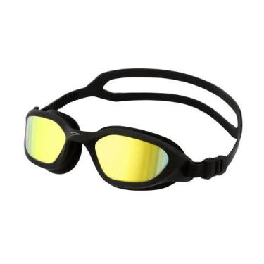 Imagem de Óculos De Natação Swell 509245 Speedo, Preto, Dourado