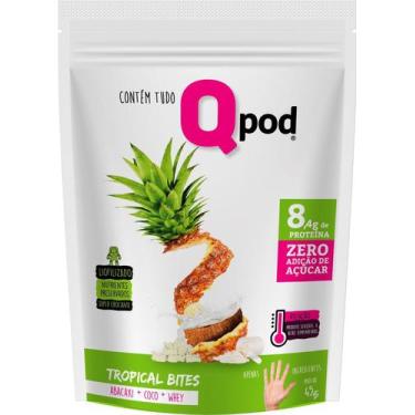 Imagem de Tropical Bites - Abacaxi + Leite de Coco + Whey - 45g - QPOD