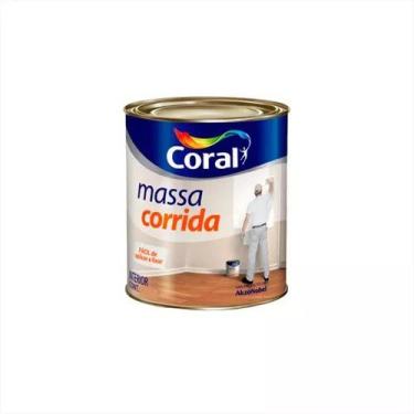 Imagem de Massa Corrida Coral Pva Fácil Aplicação Branca 1,5kg