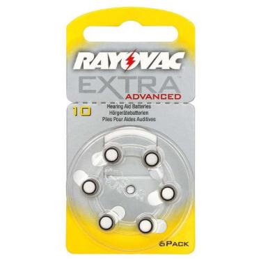 Imagem de Bateria Auditiva Tamanho 10 com 6 10AUX-6XEBRA - Rayovac