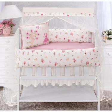 Imagem de Kit Mini Berço 100% Algodão Menina Menino - Beatriz Baby Enxovais, Cam