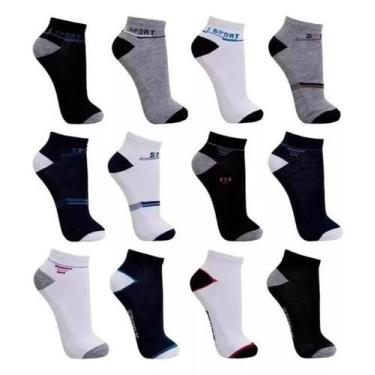 Imagem de Kit 12 Pares De Meias Masculina Soquete  Premium - Oriente Direct