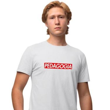 Imagem de Camisa Camiseta Masculina Estampada Pedagogia Supreme 100% Algodão Fio