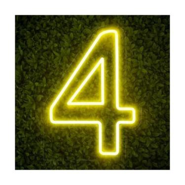 Imagem de Luminoso Numero Neon Led 50 Cm Festa De 0 A 9 - Art Studio Design, 4, 