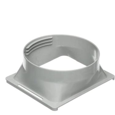Imagem de Ptazucv Acoplador de mangueira de escape de ar condicionado portátil, adaptador de janela quadrada a redonda, conector A/C, acoplamento de 15 cm / 15 cm, acessórios móveis de ar condicionado
