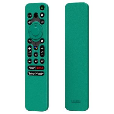 Imagem de Capa para Sony RMF-TX800U/TX900U Voice Remote Contorl, capa protetora antichoque, especialmente projetada para o modelo 2022 Sony 4K / 8K Ultra HD TV BRAVIA XR X80K X90K X95K Series Remotes (verde)