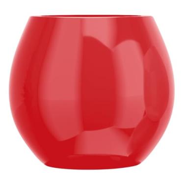 Imagem de Vaso Fibra De Vidro Decoração 40cm Estilo Vietnamita Plantas (Vermelho)