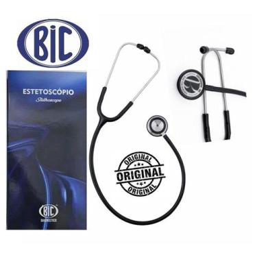 Imagem de Estetoscópio BIC Eternity  Adulto e Pediátrico PRETO BLACK