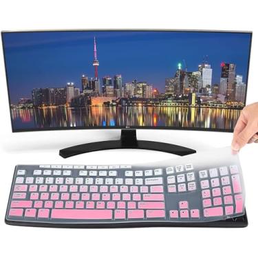 Imagem de Capa de teclado para teclado Logitech MK295 MK270 MK200 e Logitech K270 K200, capa de teclado Logitech MK270 MK295 - rosa gradual