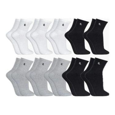 Imagem de Kit 10 Pares Meia Lupo Cano Médio Masculina Atacado Original, Multi, C