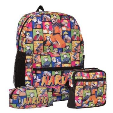 Imagem de Kit Mochila Naruto Com Lancheira Infantil Térmica Grande - Toys 2U