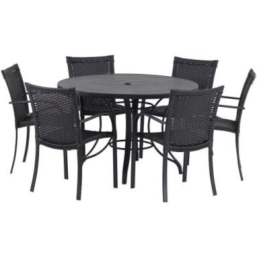 Imagem de 6 Cadeiras Ascoli Mesa Jardim, Área Externa, Churrasqueira Trama Origi