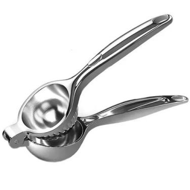 Imagem de Espremedor Manual Frutas Limão Laranja Em Zinco 20,5cm - Kadê