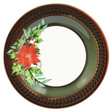 Imagem de Jogo 6 Pratos Rasos Verde Escuro Celio Correa Strauss - Oxford  Porcel