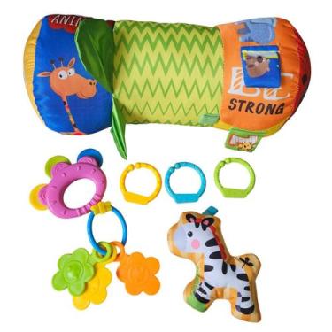 Imagem de Almofada De Atividade Infantil P/ Encosto De Cabeça Animais Zoo - HK B