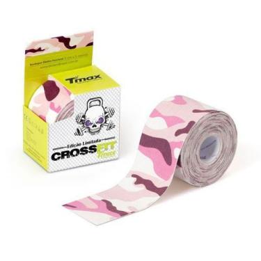 Imagem de Fita Tape Bandagem Adesiva Funcional Profissional Camuflado Rosa Tmax
