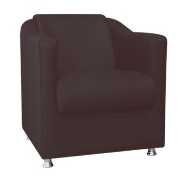 Imagem de Poltrona Cadeira Decorativa Tilla   Para Sala de Estar Recepção Escrit