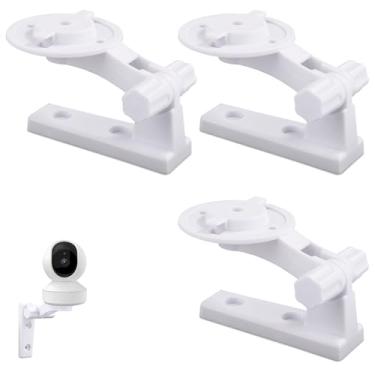 Imagem de Suporte de parede para câmera compatível com Mercury TPLINK, suporte de câmera de teto ajustável branco suporte de parede acessórios de câmera para Reolink E1 / E1 Pro