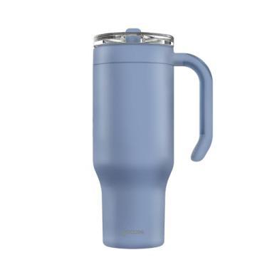 Imagem de Gocase Copo Térmico Modelo Life 880ml Aço Inox, Bebida Fria até 48h e Quente até 6h (Azul Claro)