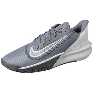 Imagem de Nike Precision 7 Tênis de basquete masculino (FN4322-003, cinza fumaça/cinza ferro), Cinza fumê/cinza ferro/hot punch, 42