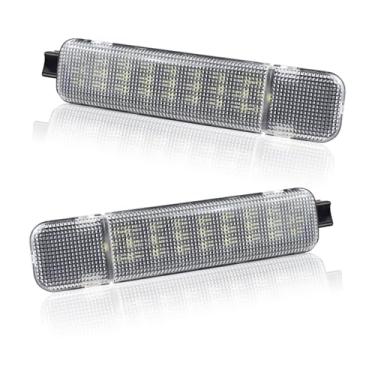 Imagem de NDRUSH Painel de porta de LED de cortesia com luz de aviso, montagem compatível com Silverado/Sierra C/K 1500 2500 3500 Pickup Suburban Tahoe Avalanche Yukon Cadillac Escalade