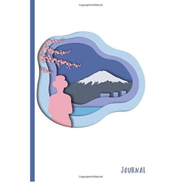 Imagem de Paper Cutout Enjoying the Japanese Mountain Journal: 6 x 9” - Notebook, Diary, Doodle, Write, Notes, Sketch Pad, Blank Book