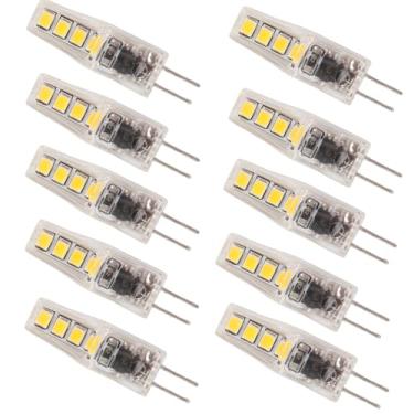 Imagem de Lâmpada LED Transparente G4, PC de ângulo 2W 360, Economia de Energia, Seguro de Usar, Ampla Faixa de Irradiação, para Home Office (Luz quente)
