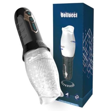 Imagem de Masturbador Masculino Rotação e Vibração Texturizado Similar Oral Sponge Cup 23cm x 6,5cm Recarregável