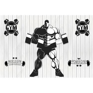 Imagem de Lcythiazole Murais de papel de parede 3D de tamanho personalizado: perfeito para sala de estar e academia, impermeável e fácil de instalar, mural de papel de parede de academia, papel de parede 3D