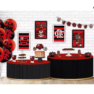 Imagem de Kit Festa Pronta Decoração Flamengo Mengão - 62 unid - Festcolor