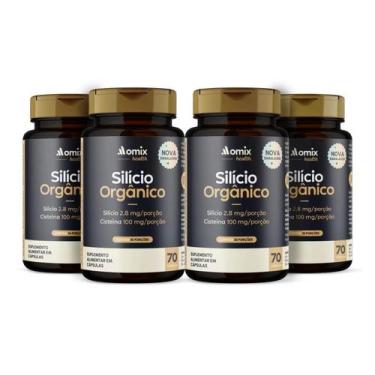 Imagem de Kit 4x - Silício Organico - 70 cápsulas - Omix