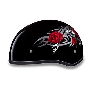 Imagem de Capacete de caveira Daytona Helmets para motocicleta - Rosa 100% aprovado pelo DOTDaytona Helmets "Leading The Way In Quality Headgear" Medium vermelho D6-R-M