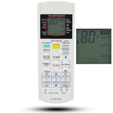 Imagem de Controle remoto de substituição universal para controle remoto de ar condicionado Panasonic modelo A75C3705