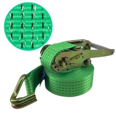 Imagem de Cinta Amarração 5 Toneladas 10 Metros Catraca  Transporte Pesado Carga