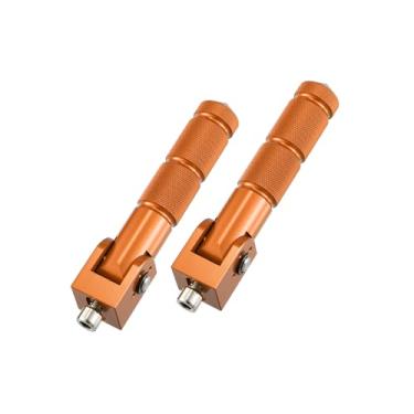 Imagem de REPAIROCK 1 par universal de motocicleta, scooters, motocicleta, dobrável, pedal traseiro, laranja, peças de reposição automotivas
