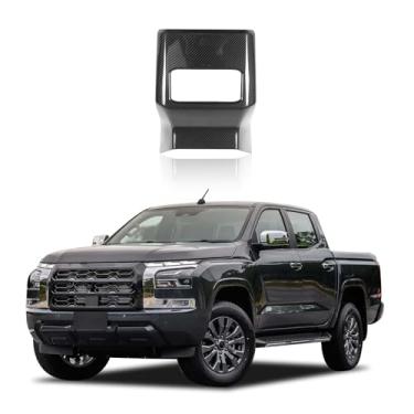 Imagem de HIRUFAIT Acabamento da moldura da saída de ar traseira para M-itsubishi Triton & L200 2024 2025 acessórios, tampa de ventilação de ar condicionado traseiro ABS protetor de capa anti-chute