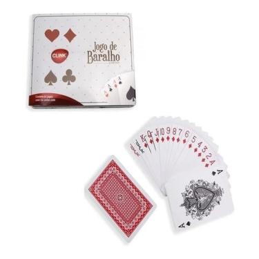 Imagem de Baralho Divertido: Buraco Truco Paciência Poker - 44Box