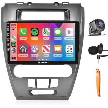 Imagem de CarPlay Android Navegação Automática Rádio GPS Estéreo Câmera Reversa Tela IPS Touchscreen 10 polegadas Tablet Pad Pad Media Player para Ford Fusion Mondeo Mustang 2009-2012, se aplicável Quad Core 2G