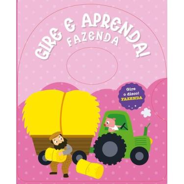 Imagem de Livro Interativo Infantil Gire E Aprenda - Fazenda - PÉ DA LETRA