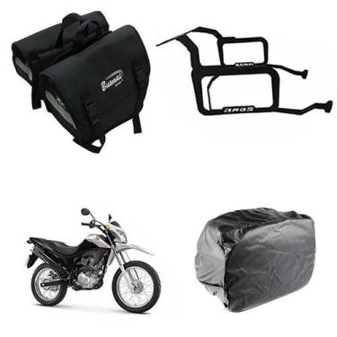 Imagem de Alforge Universal C/ Capa + Afastador Honda Bros 160 - Busmai Sport