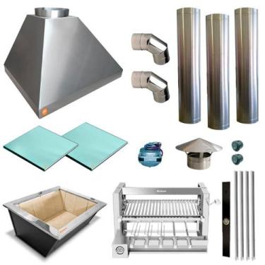 Imagem de Churrasqueira Gourmet Makeer I304 3 Giratorio C/curva 2311 M