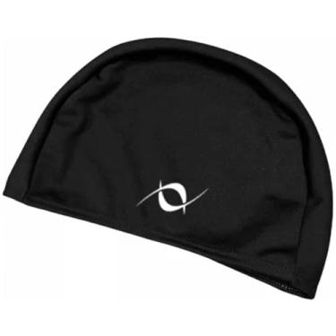 Imagem de Touca De Helanca Infantil Natação Hidroginástica Lisa Unissex (Preto)