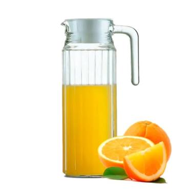 Imagem de Jarra De Vidro Grosso Suco Agua 1 Litro C/tampa Luxo Chile/Canada/México/Colombia 1250ml (Canadá 1L)