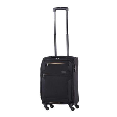 Imagem de Mala De Viagem Media Expansível Poliester Samsonite Bahia Cadeado Tsa Rodas 360 Preto M