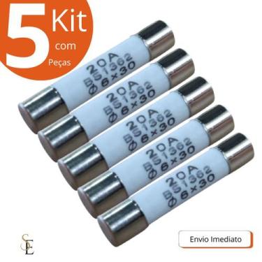 Imagem de Kit 05 unidades fusivel para micro-ondas 20a electrolux brastemp consu