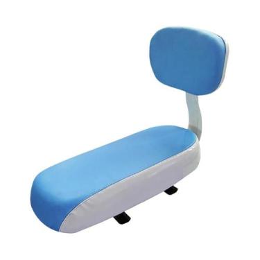 Imagem de Almofada Do Assento Traseiro Da Bicicleta Das Crianças Couro Do Plutôn