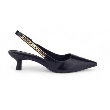 Imagem de Sapato Slingback Feminino Ramarim 25-15134 Verniz Corrente