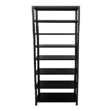 Imagem de Estante Aço Preto C/ 8 Prateleiras(Preto)