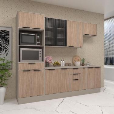 Imagem de Armário Cozinha Completa 7 Peças 270cm Stylo c/ Torre Quente - Casa La